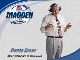 Madden NFL 2001 (USA) Title Screen